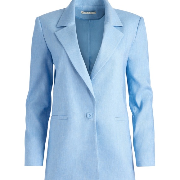 Alice + Olivia Linen Blazer - Picture 2 of 8